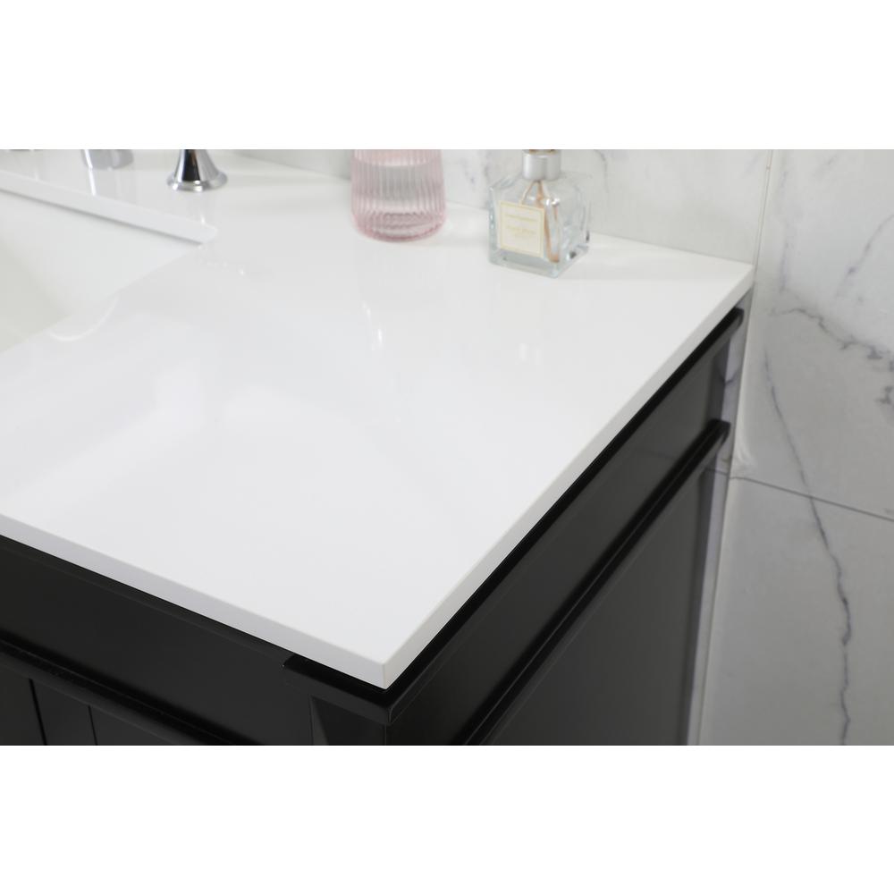 48 inch Single bathroom vanity in black. Picture 5
