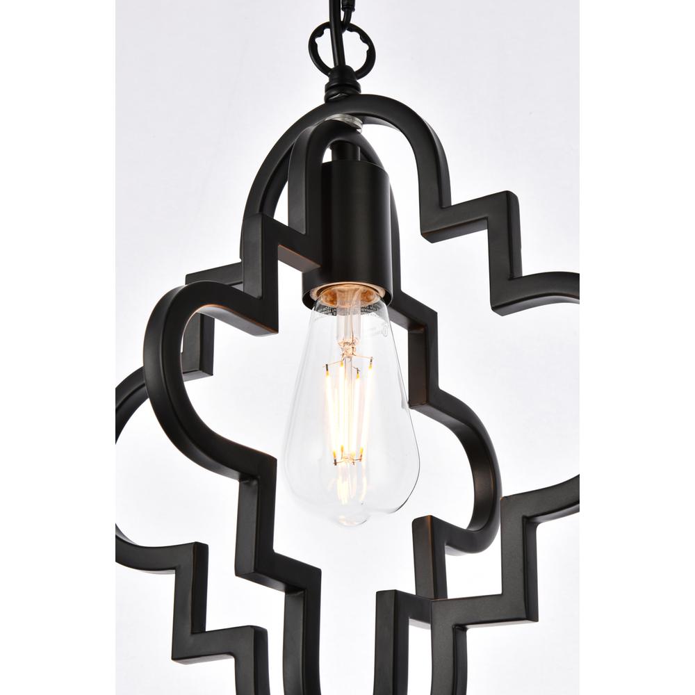 Sandara 1 light pendant in black. Picture 5