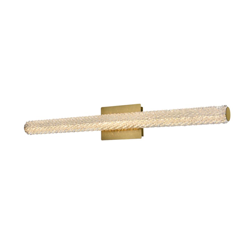Bowen 36 inch Adjustable LED Wall Sconce in Satin Gold. Picture 2