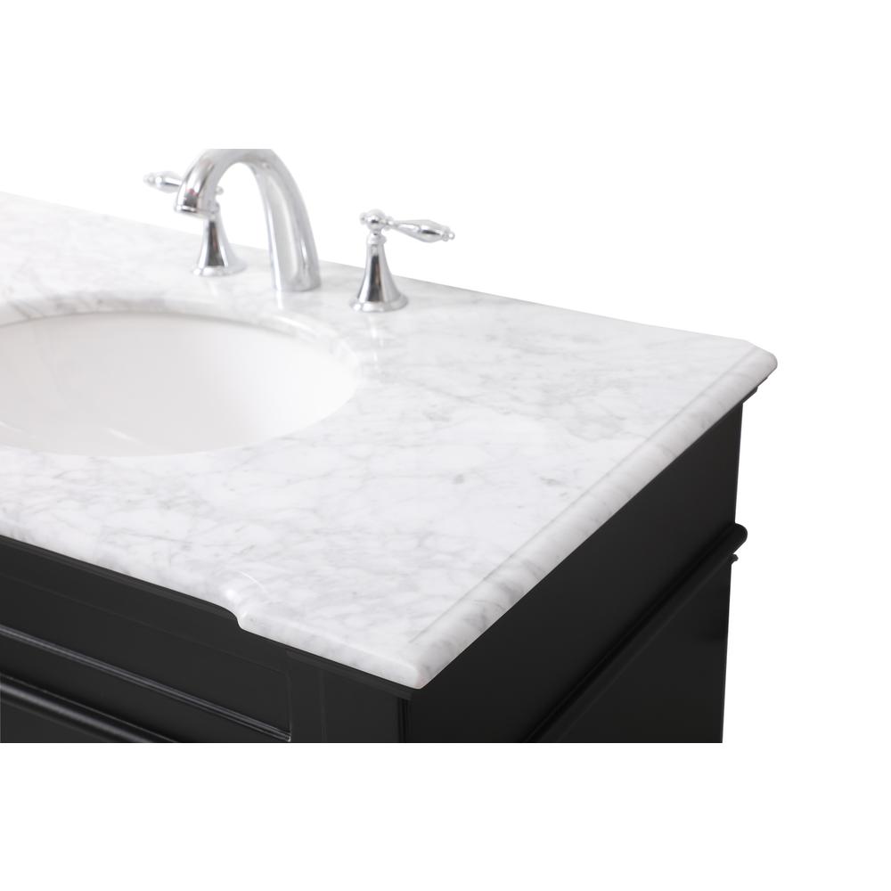 36 inch Single bathroom vanity set in black. Picture 11