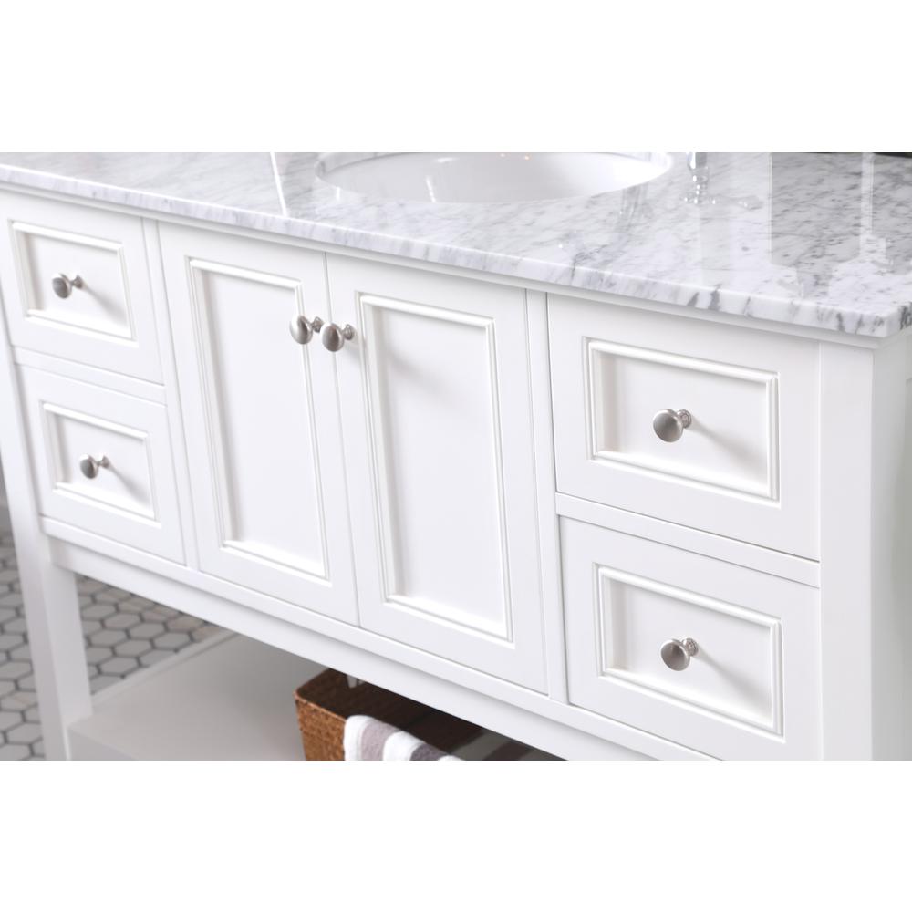 48 in. Single bathroom vanity set in White. Picture 5