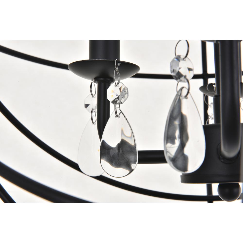 Wallace 4 light Matte Black Pendant. Picture 8