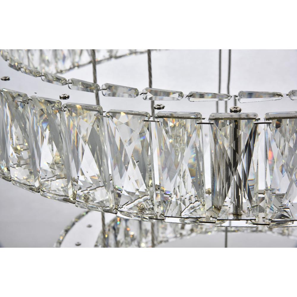 Monroe Integrated LED chip light Chrome Chandelier Clear Royal Cut Crystal. Picture 4