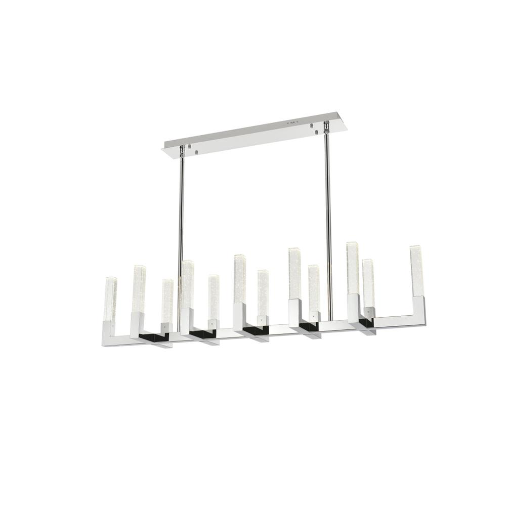 Noemi 54 inch Adjustable LED Pendant in Chrome. Picture 4