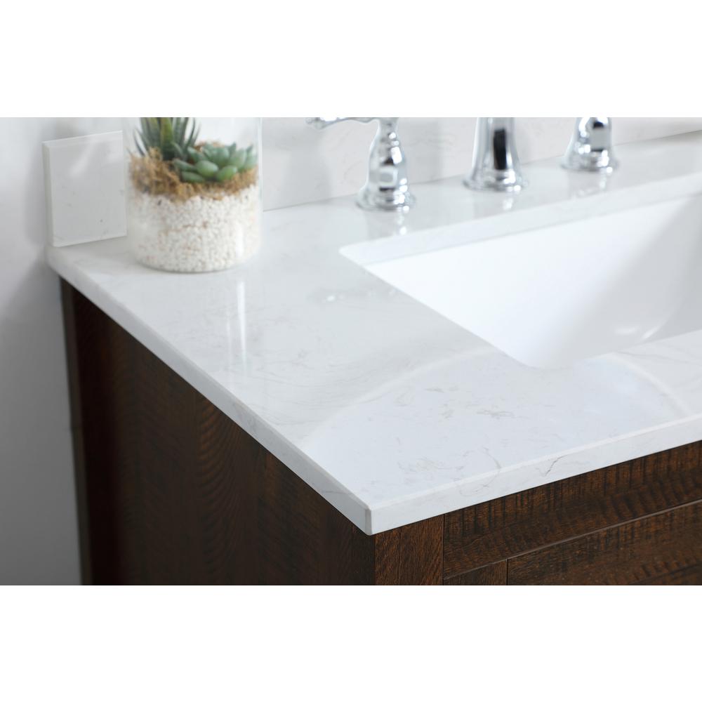 30 inch Single Bathroom Vanity in Espresso with Backsplash. Picture 4