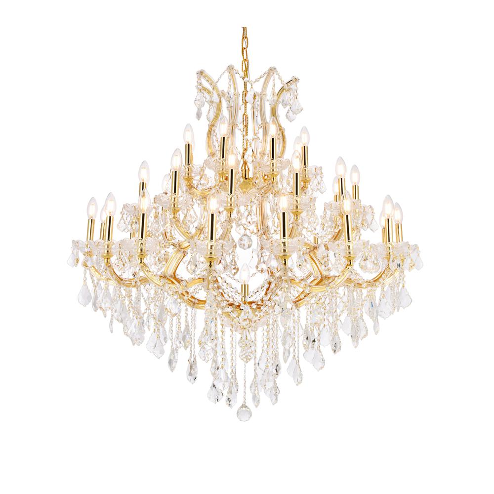Maria Theresa 37 light Gold Chandelier Clear Royal Cut Crystal. Picture 2