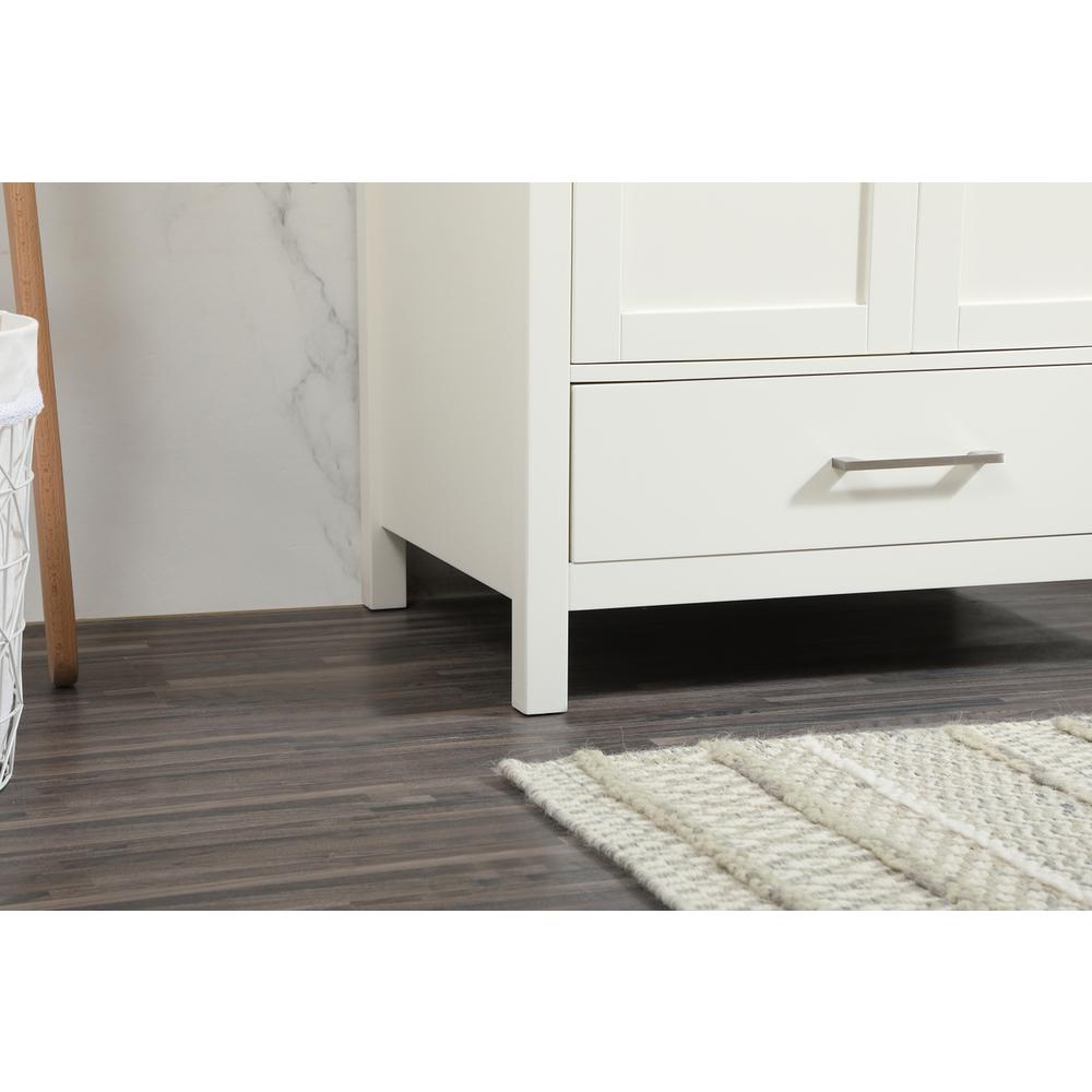30 inch Single bathroom vanity in white with backsplash. Picture 6