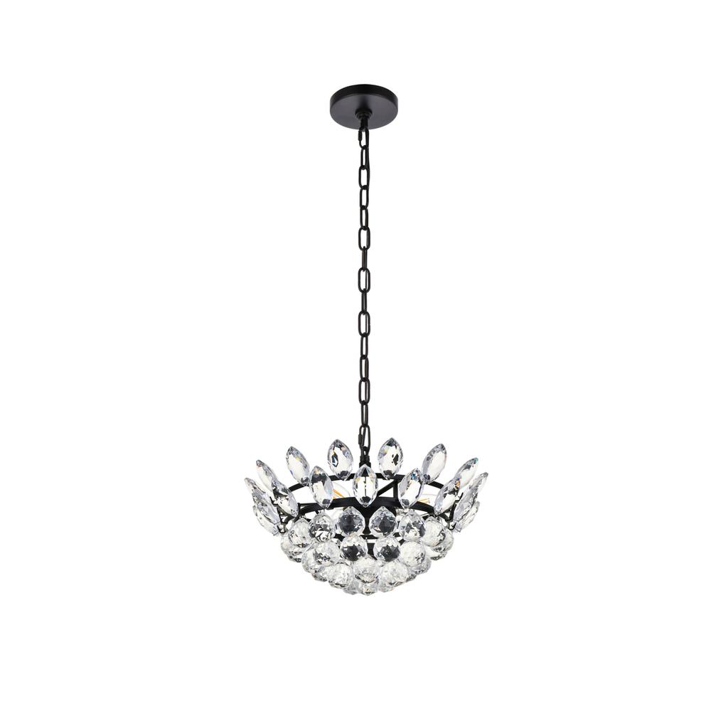 Emilia 14 inch pendant in black. Picture 6