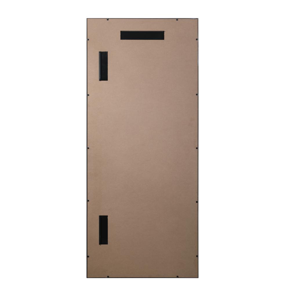 French Panel Full Length Mirror 30x70 Inch In Black. Picture 8