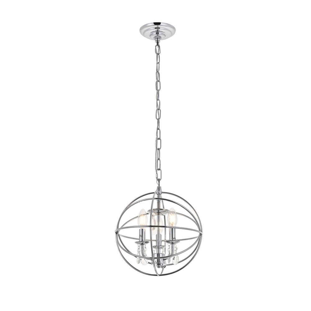 Wallace 3 light Chrome Pendant. Picture 3