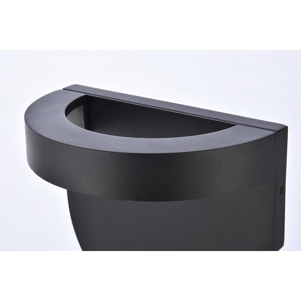 Raine Integrated Led Wall Sconce  In Black. Picture 4