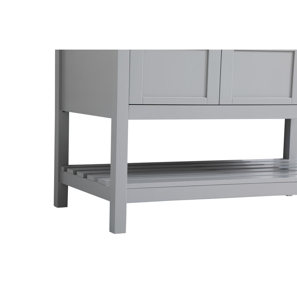 42 inch Single Bathroom Vanity in Gray with Backsplash. Picture 13