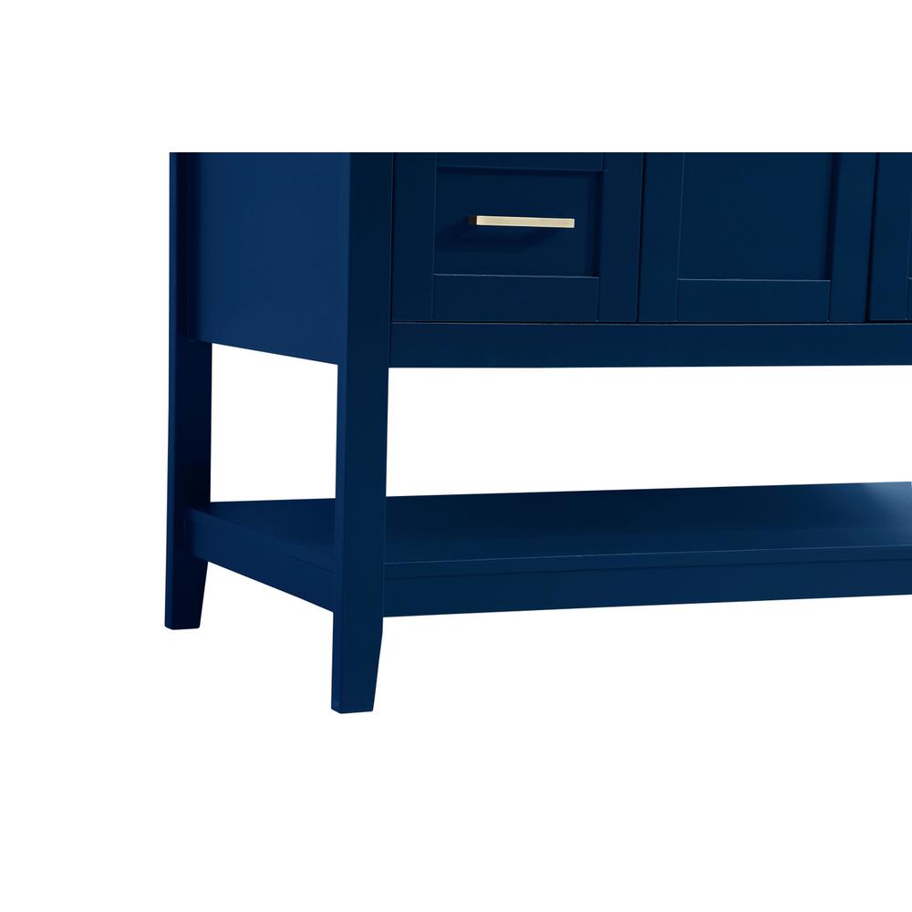 48 inch Single Bathroom Vanity in Blue. Picture 12
