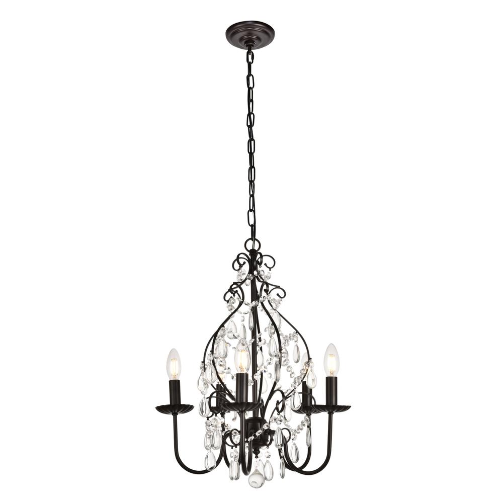 BLAISE Collection Pendant D17 H23 Lt:5 Oil rubbed bronze Finish. Picture 1