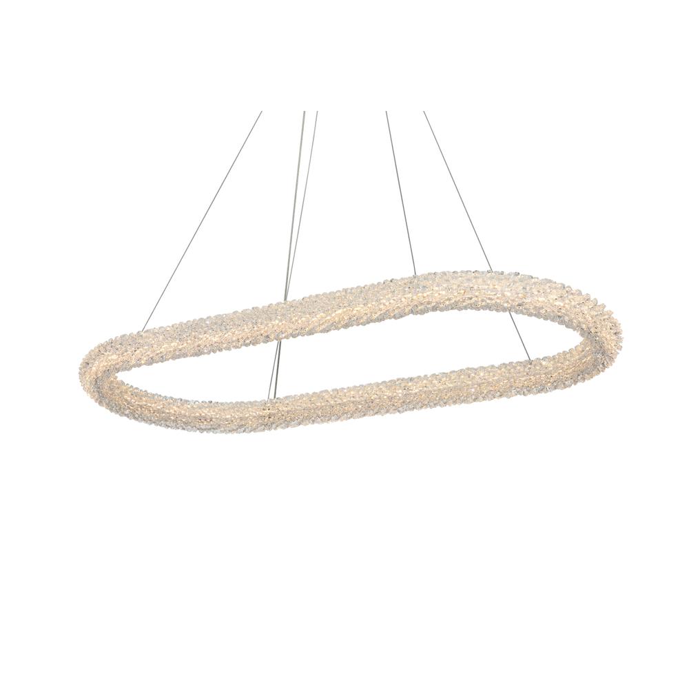 Bowen 42 inch Adjustable LED Chandelier in Satin Gold. Picture 4