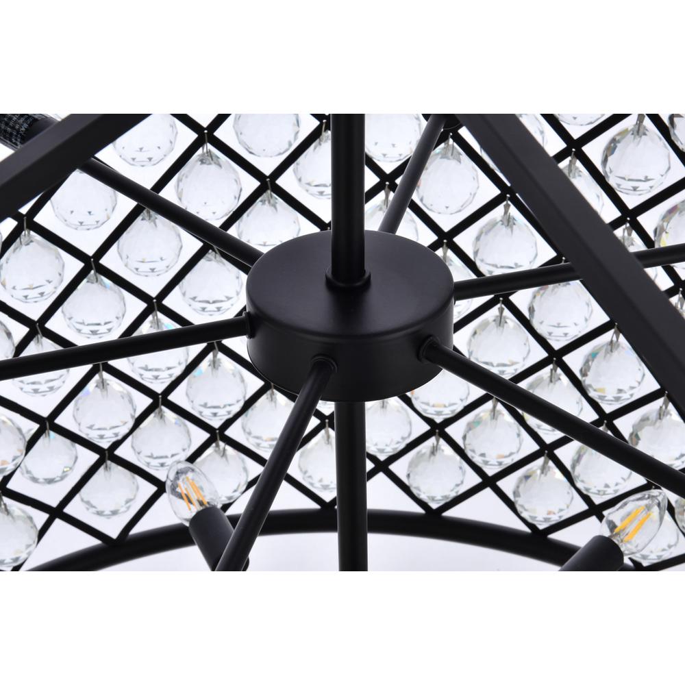 Madison 12 light Matte Black Chandelier Clear Royal Cut Crystal. Picture 5