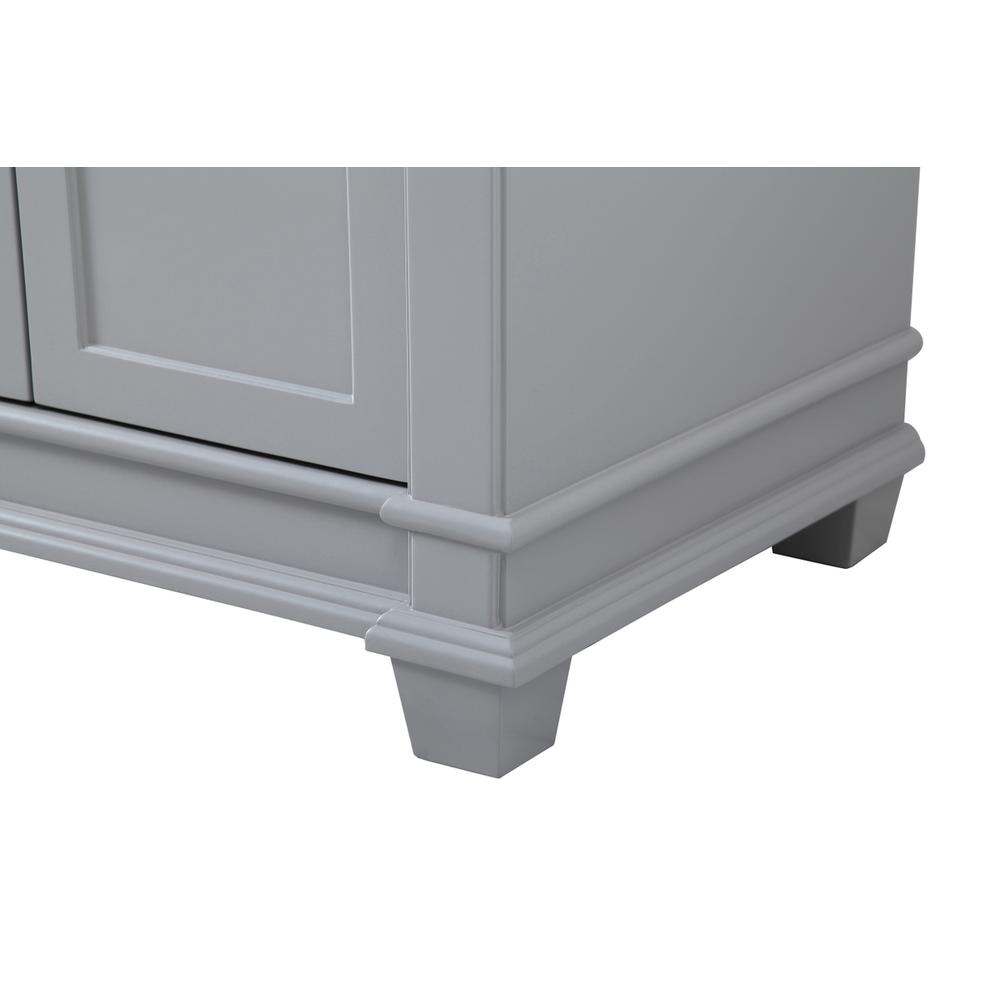72 inch Double Bathroom Vanity set in Grey. Picture 12