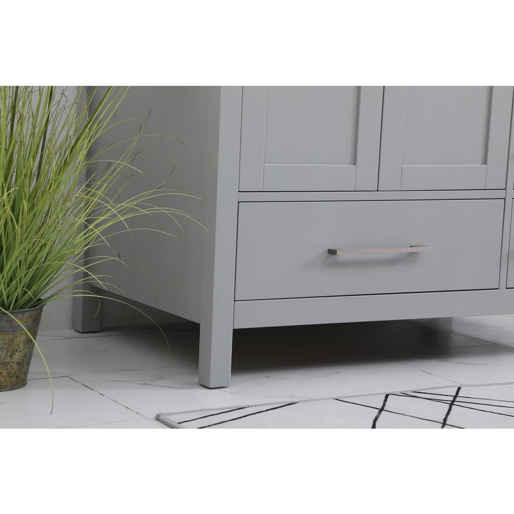 36 inch Single Bathroom Vanity in Gray with Backsplash. Picture 6