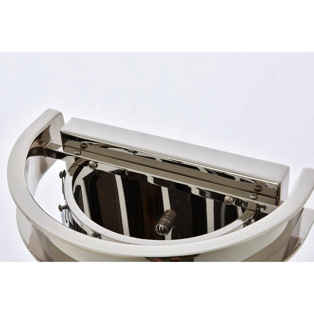 Sydney 2 light polished nickel Wall Sconce Silver Shade (Grey) Royal Cut Crystal. Picture 4