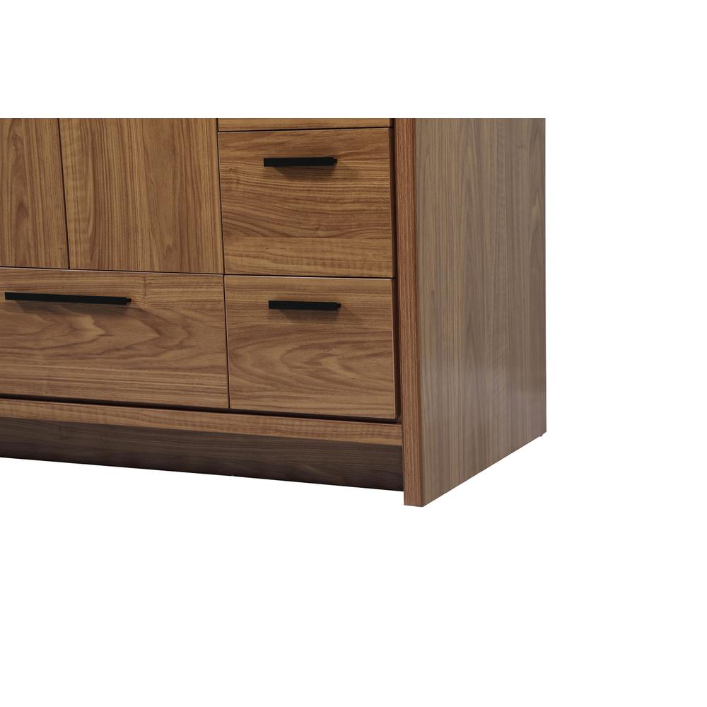 48 inch Single bathroom vanity in walnut brown. Picture 13