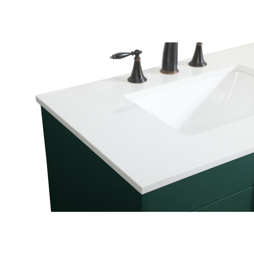 30 inch Single bathroom vanity in green. Picture 11