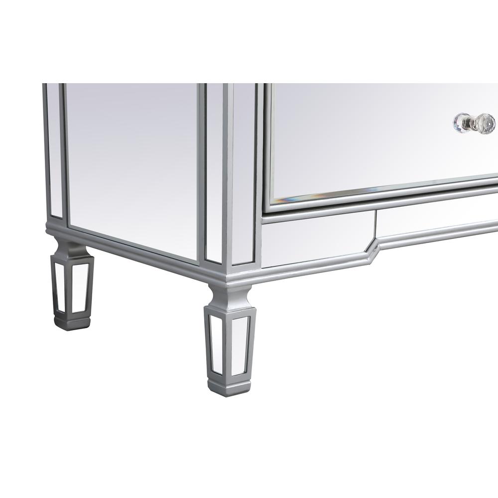 Contempo 72 in. mirrored chest in antique Silver. Picture 8