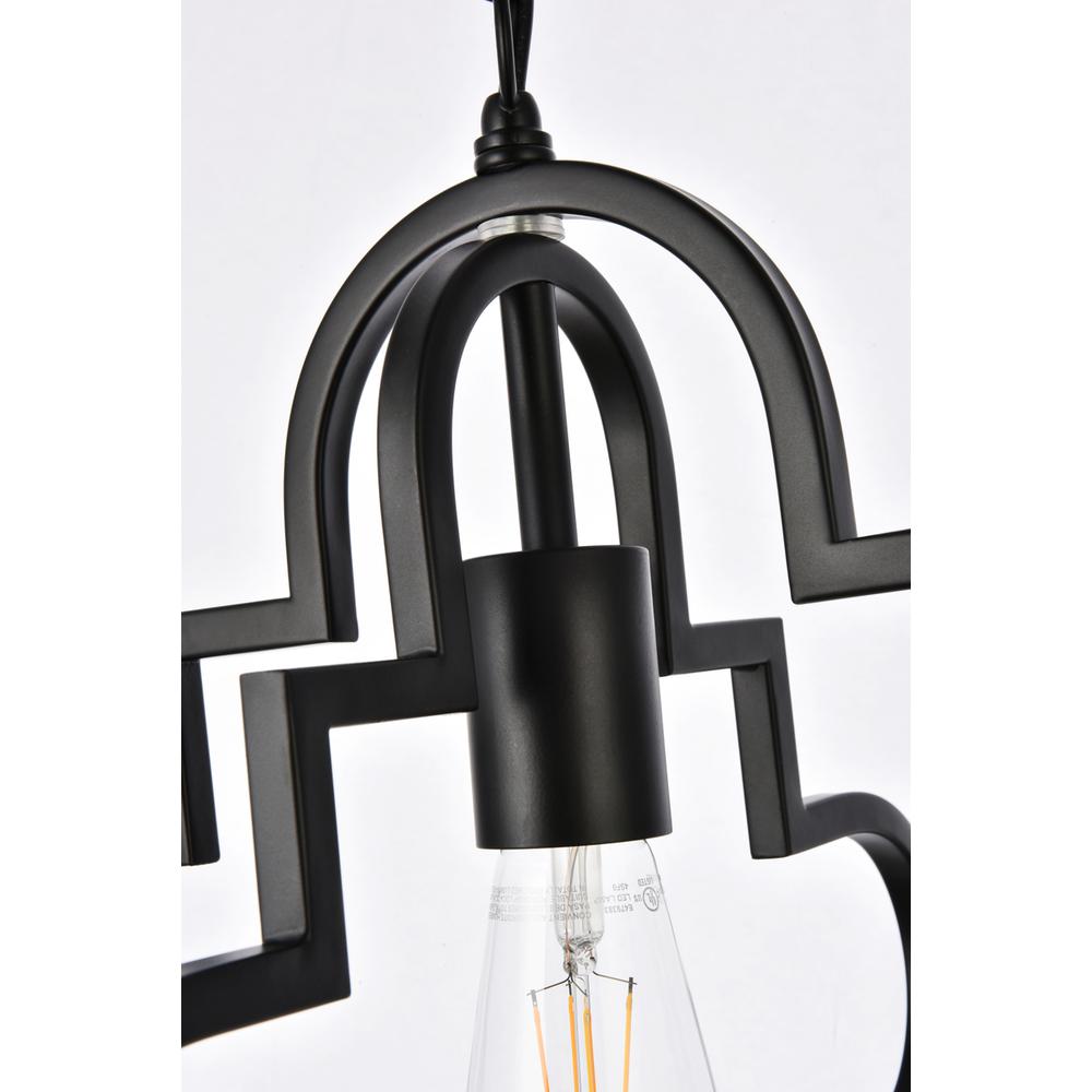 Sandara 1 light pendant in black. Picture 4