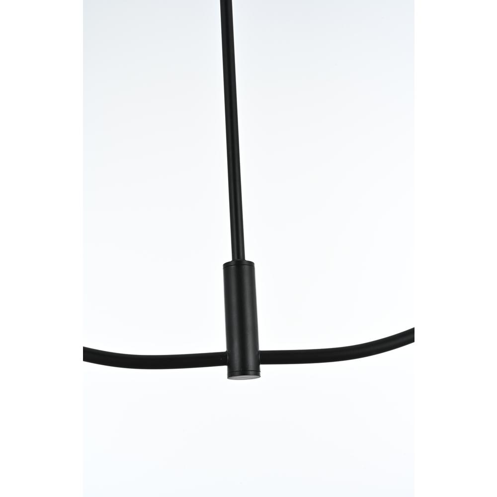 Nyomi 36 inch chandelier in Black. Picture 4