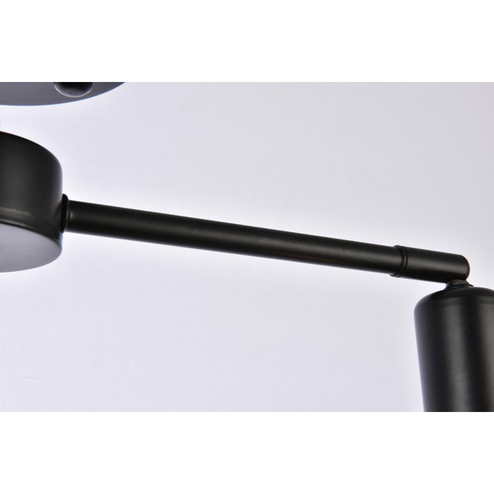 Zane 2 lights black flush mount. Picture 4