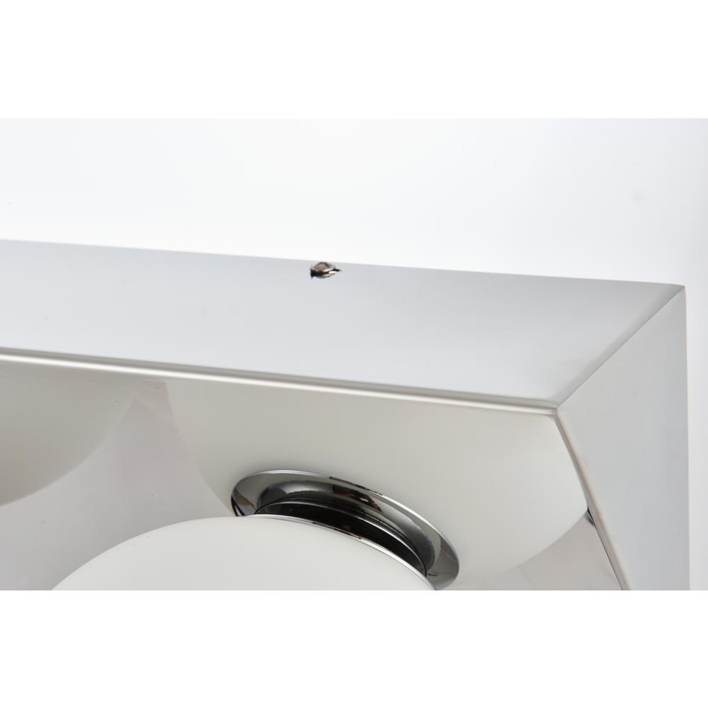 Jillian 4 light Chrome and frosted white Bath Sconce. Picture 5