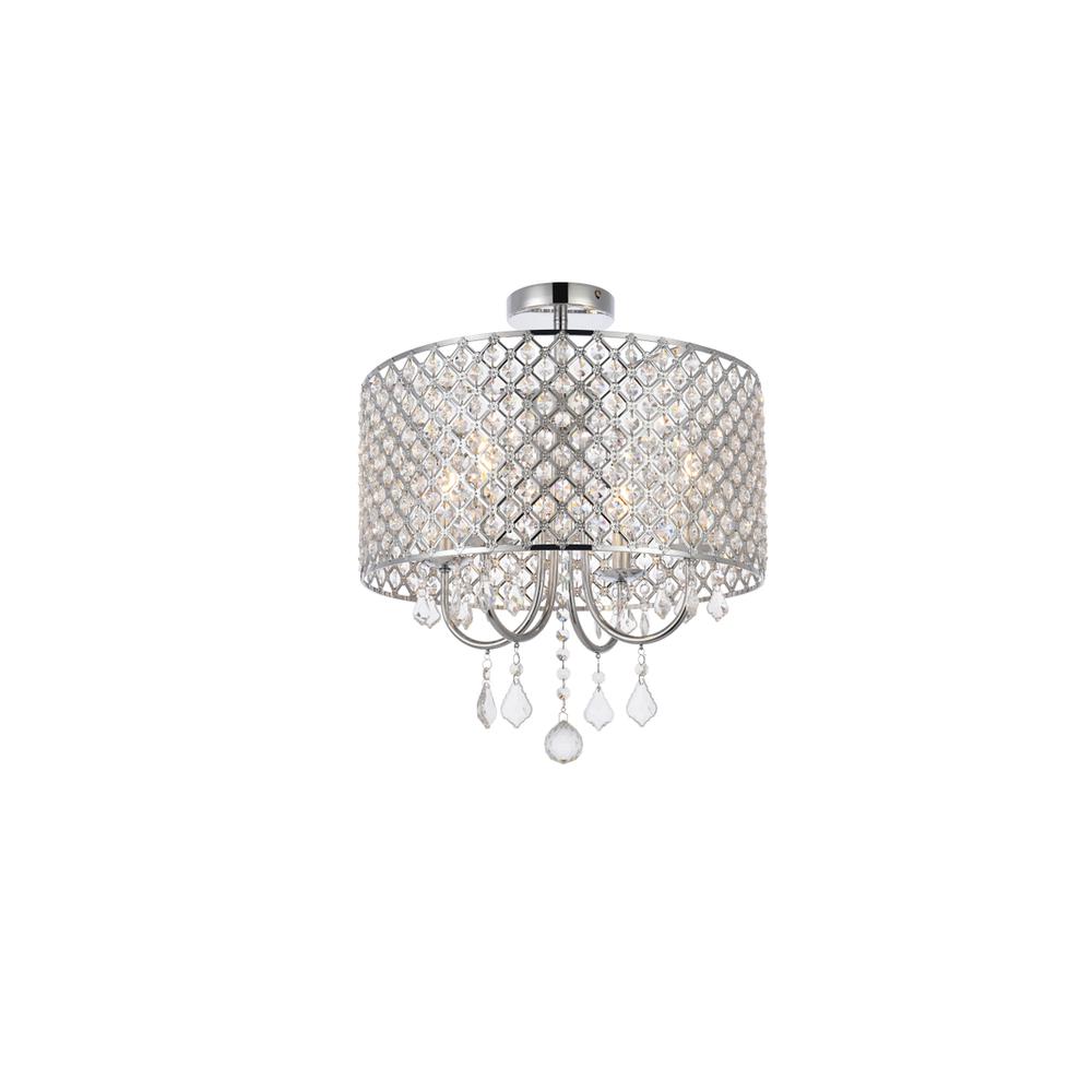 Elise 17 inch flush mount in chrome. Picture 2
