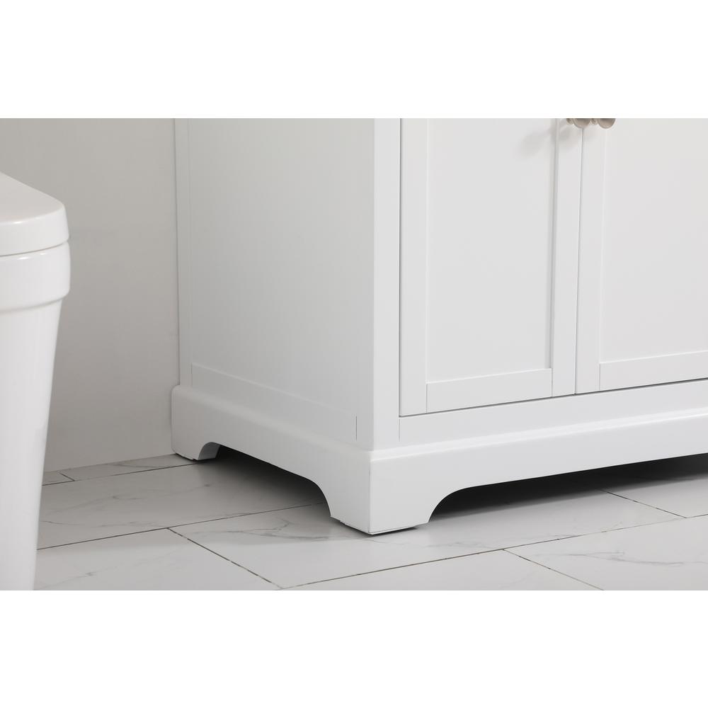 36 inch Single bathroom vanity in white with backsplash. Picture 6