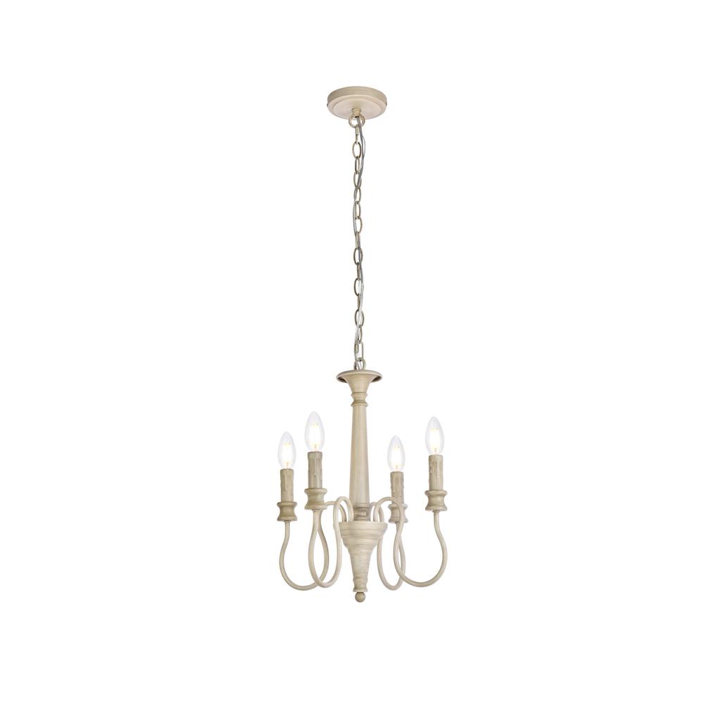 Flynx 4 lights pendant in weathered dove. Picture 1
