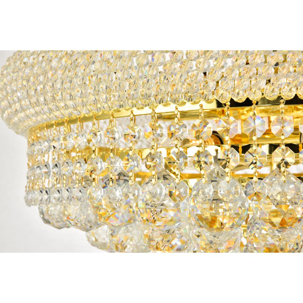 Primo 14 light Gold Chandelier Clear Royal Cut Crystal. Picture 5