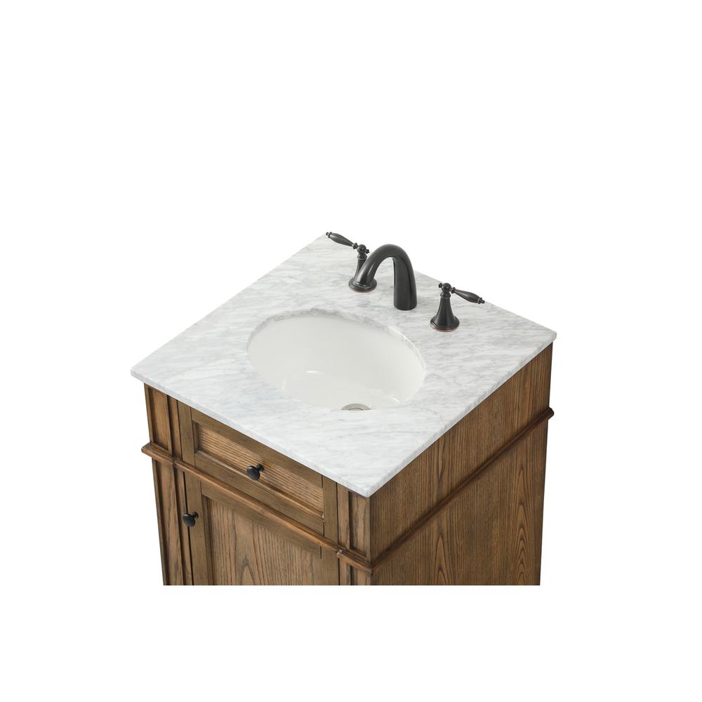 21 inch Single bathroom vanity in driftwood. Picture 10