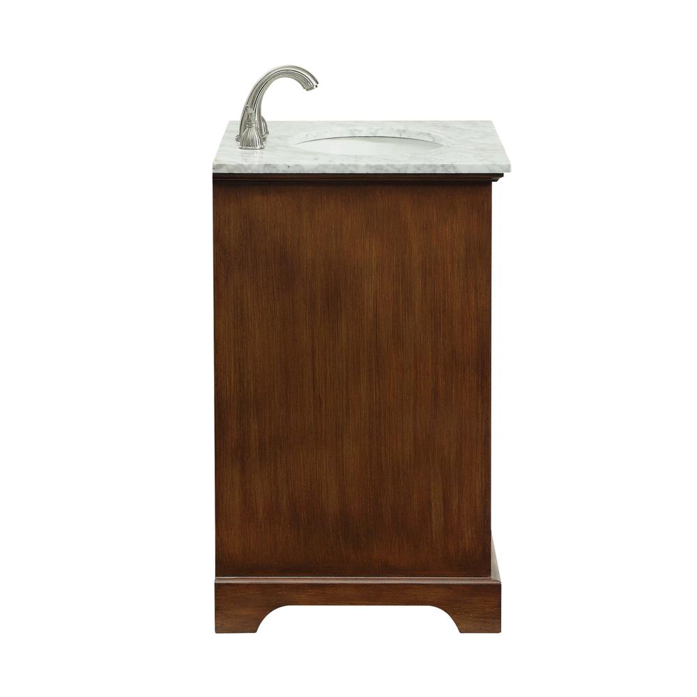 24 In. Single Bathroom Vanity Set In Teak. Picture 6