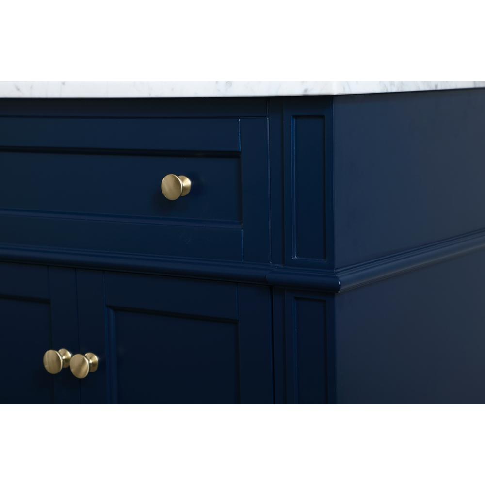 36 inch Single bathroom vanity in blue. Picture 12