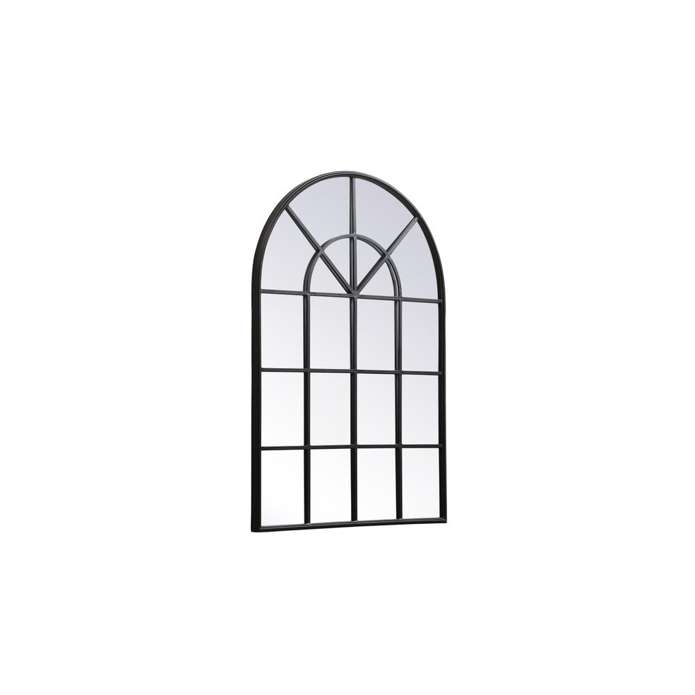 Metal windowpane mirror 32 inch x 47 inch in Black. Picture 5
