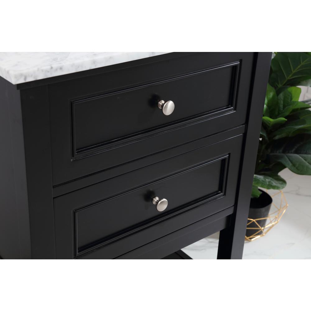 24 in. Single bathroom vanity set in Black. Picture 3