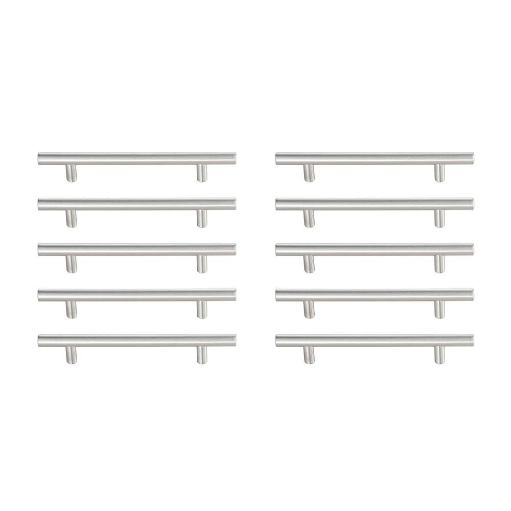 Quinn 5" Center to Center Brushed Nickel Bar Pull Multipack (set of 10). Picture 1