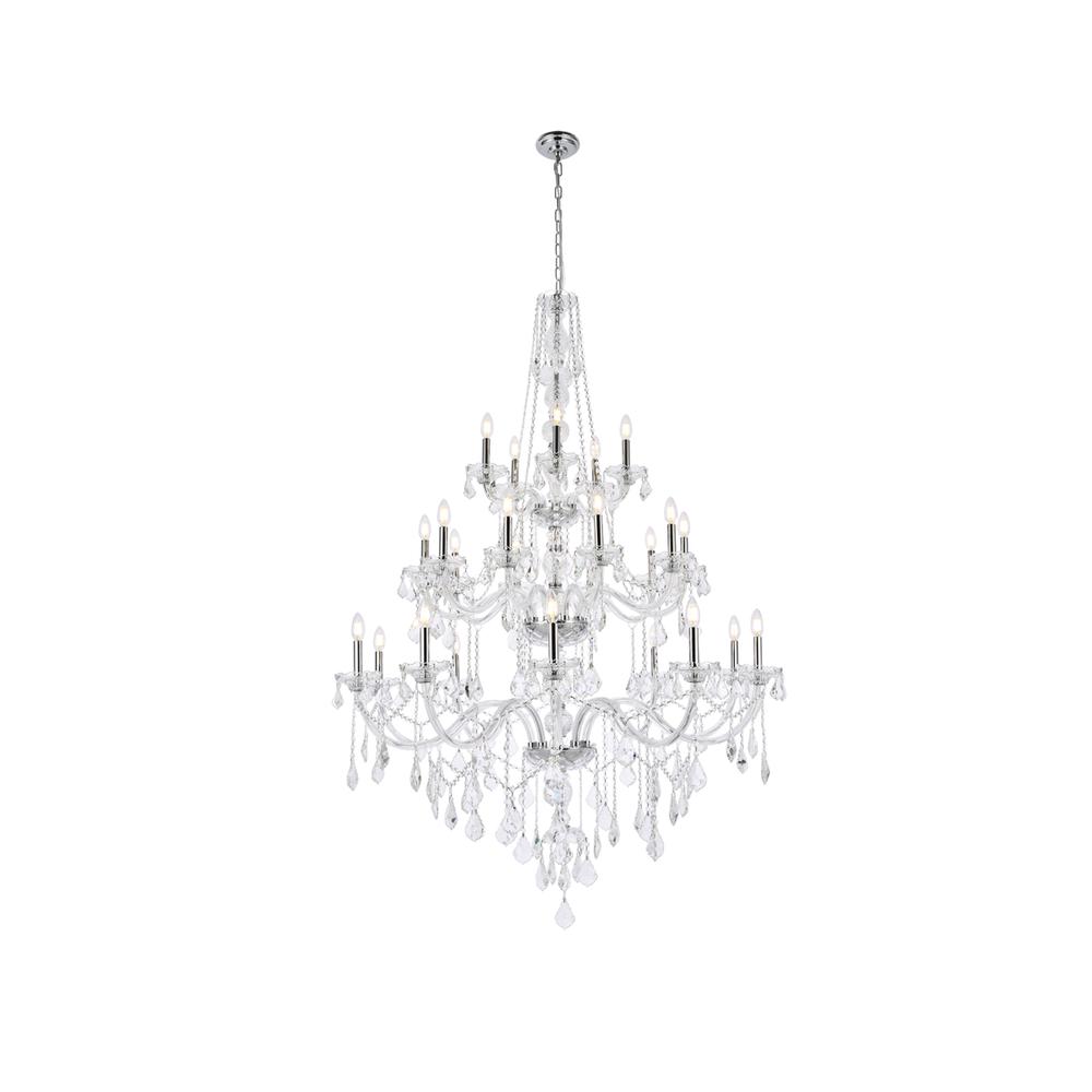Verona 25 light Chrome Chandelier Clear Royal Cut Crystal. Picture 1