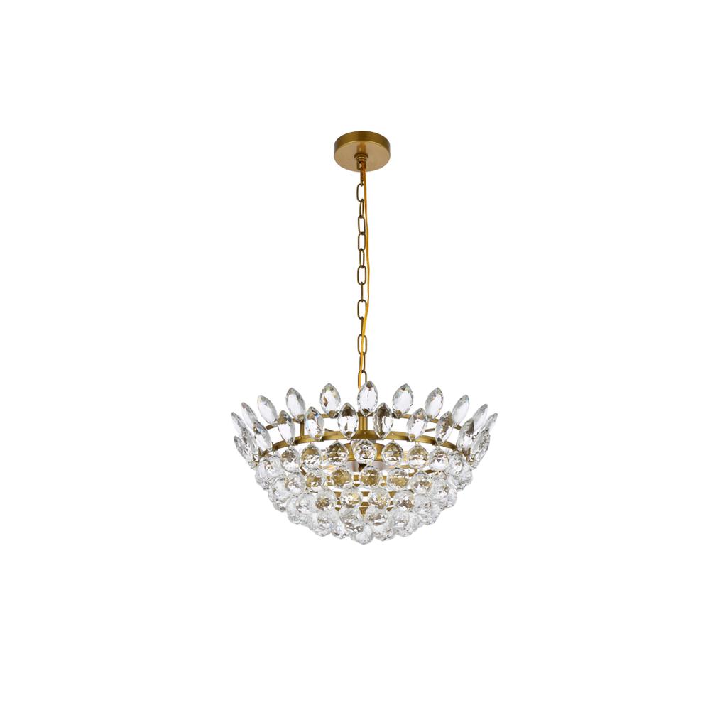 Emilia 20 inch pendant in brass. Picture 6