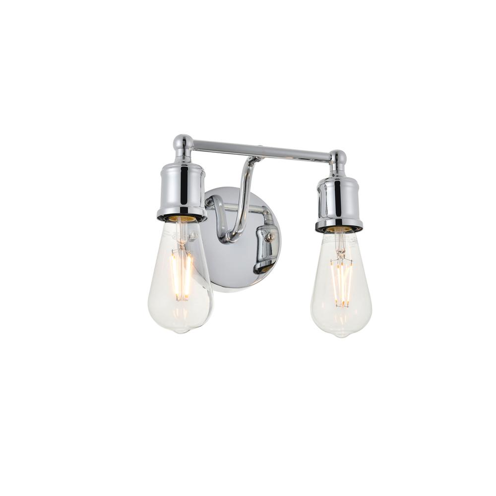 Serif 2 light chrome Wall Sconce. Picture 3