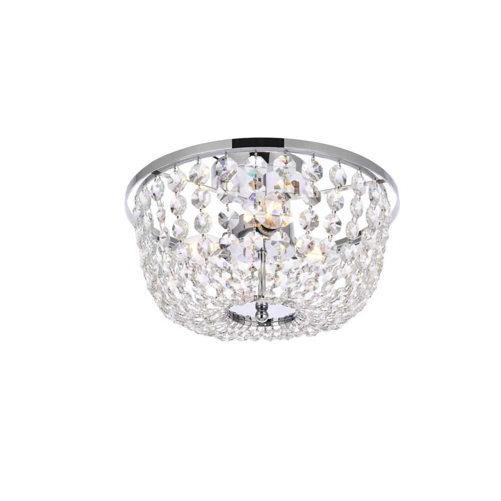 Cora 13 inch flush mount in chrome. Picture 2