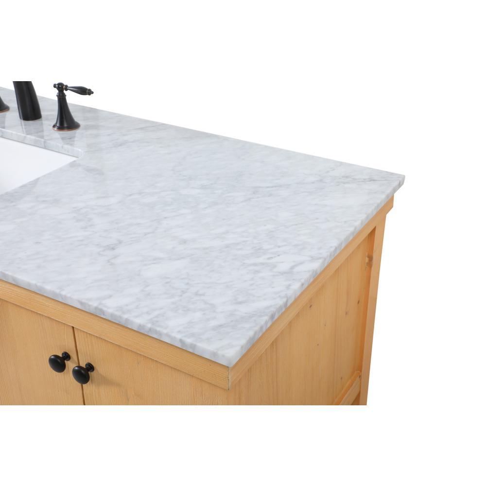 60 inch Single bathroom vanity in natural wood. Picture 11