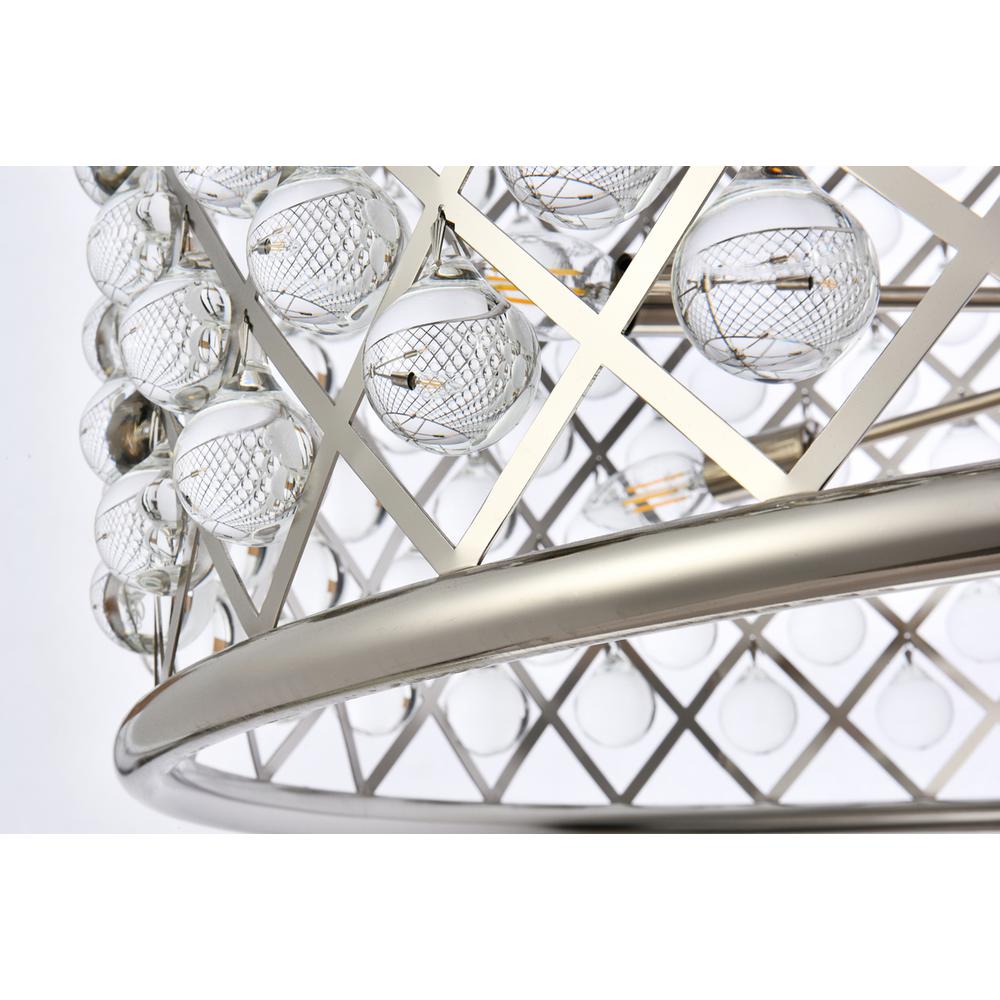 Madison 12 light polished nickel Chandelier Clear Royal Cut Crystal. Picture 3