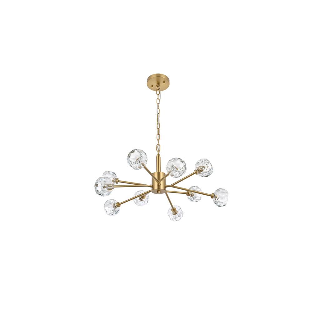 Graham 10 Light Pendant in Gold. Picture 6