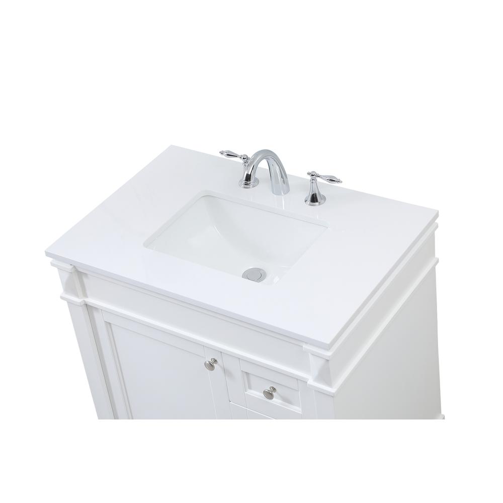 32 inch Single bathroom vanity in white. Picture 10
