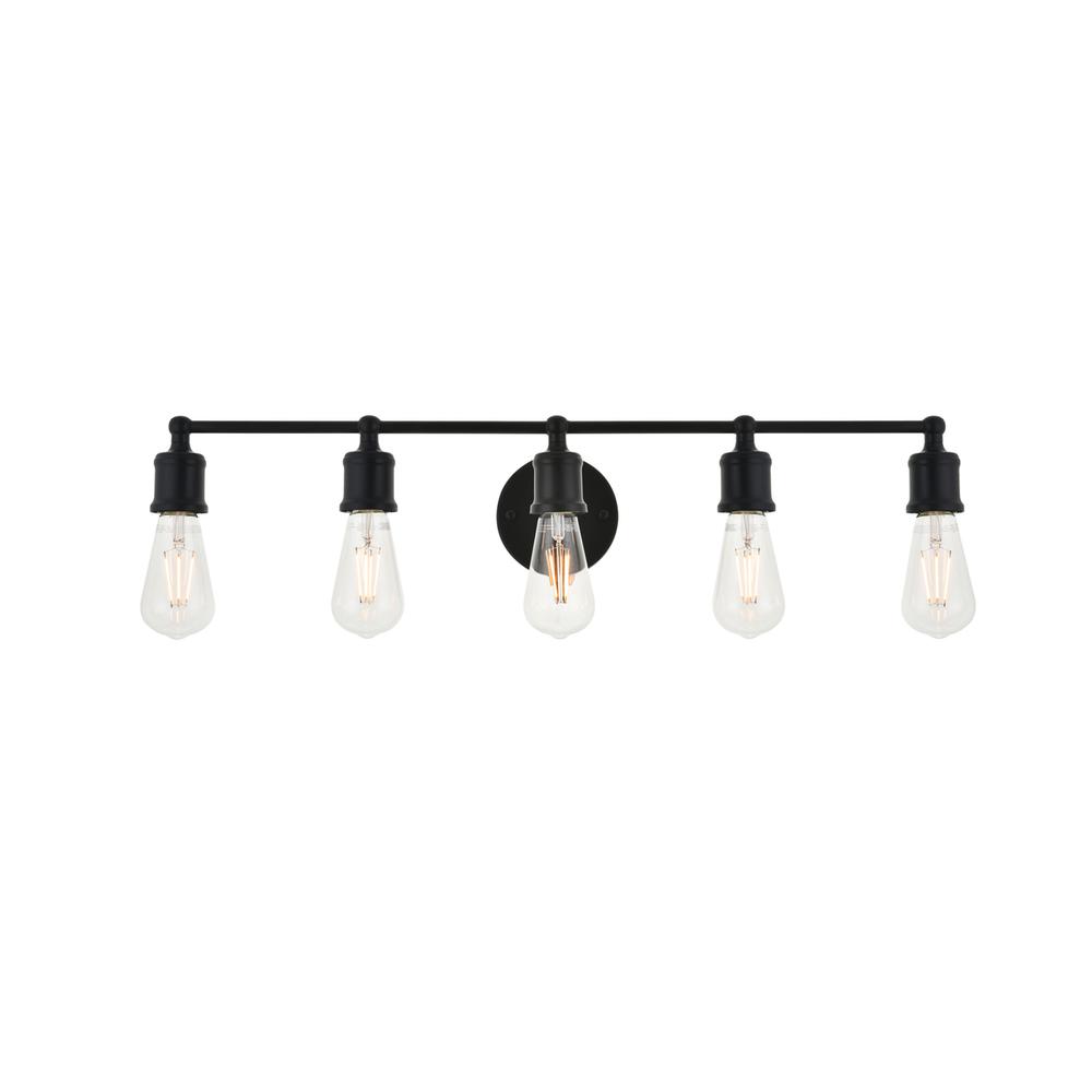 Serif 5 light black Wall Sconce. Picture 1