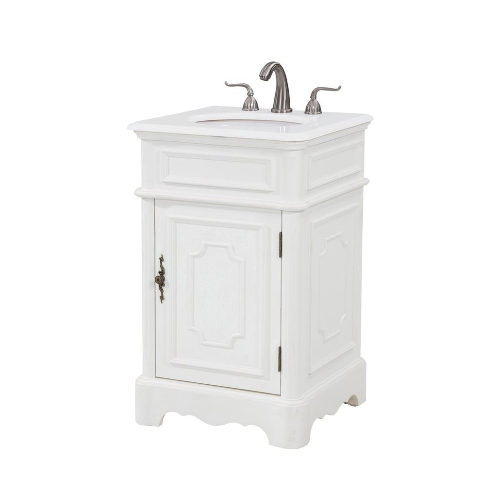21 inch Single Bathroom vanity in Antique White. Picture 14